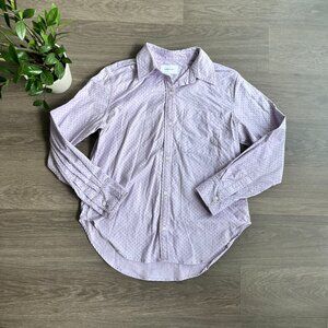 Current/ Elliott Lavender Polka Dot Button Down Shirt